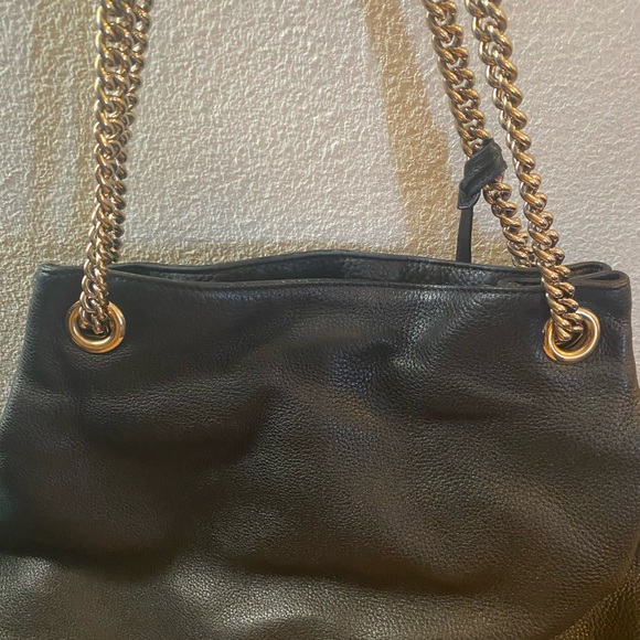 Authentic Gucci Leather Medium Chain Black Soho Shoulder Bag - Picture 8 of 8